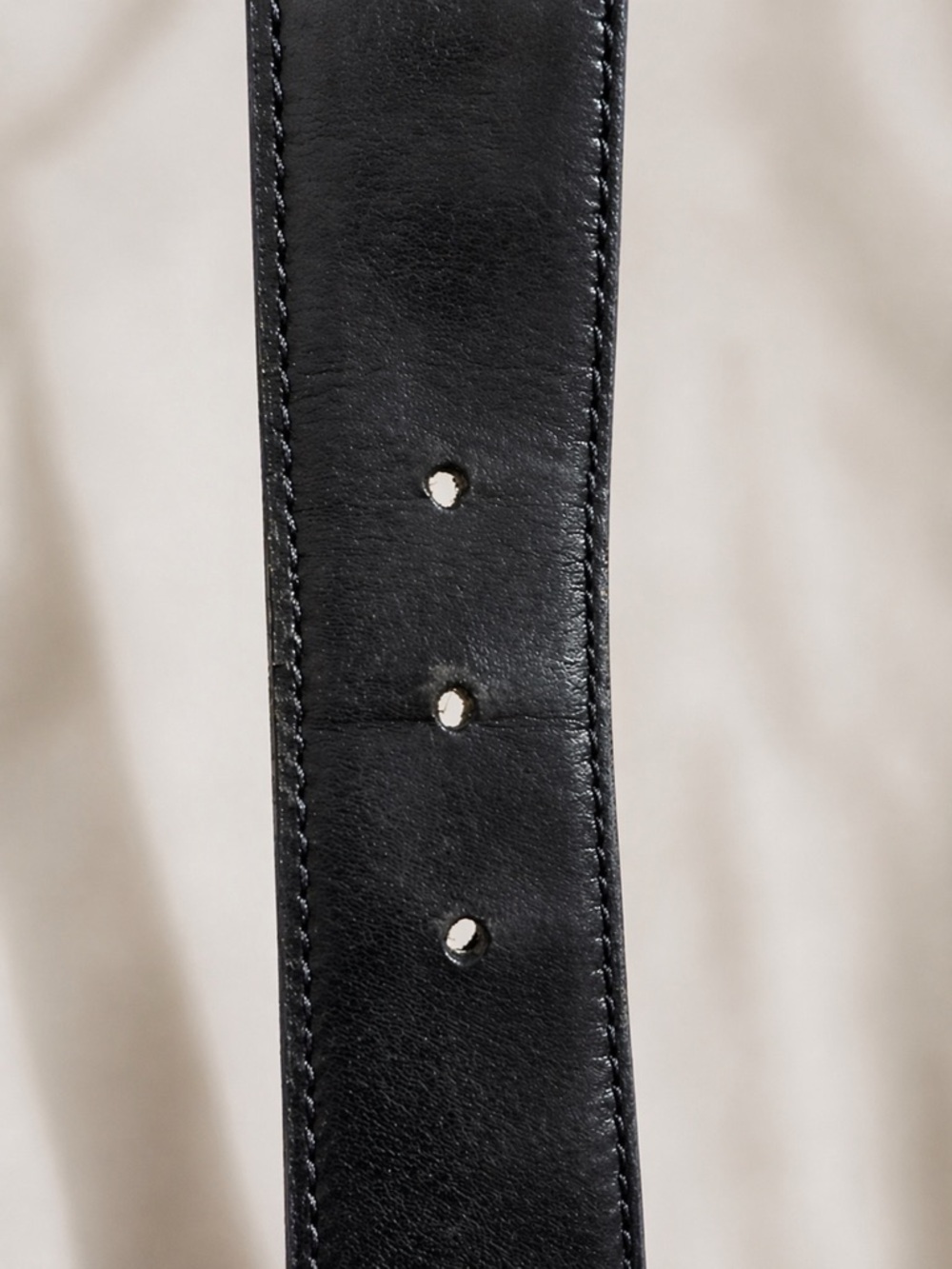 Gucci Gold Buckle Leather Belt Black - Picture 11 of 12